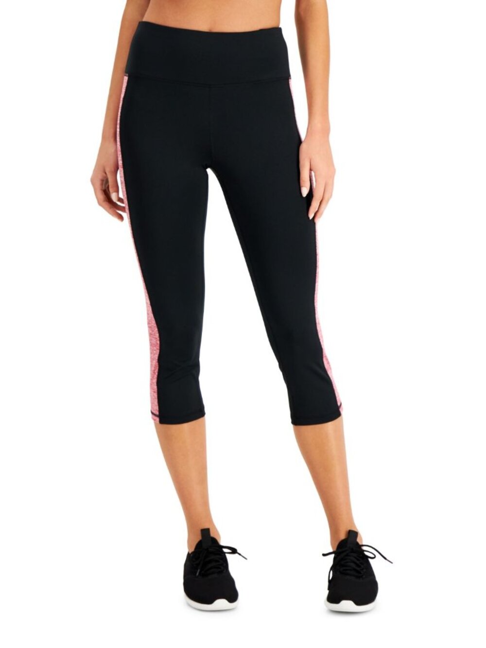 Ideology Activewear Womens Colorblocked Cropped Leggings